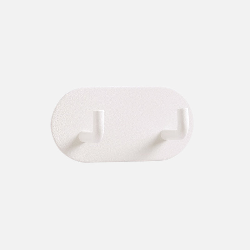 Punch-free Pastel Hook White Double Hook