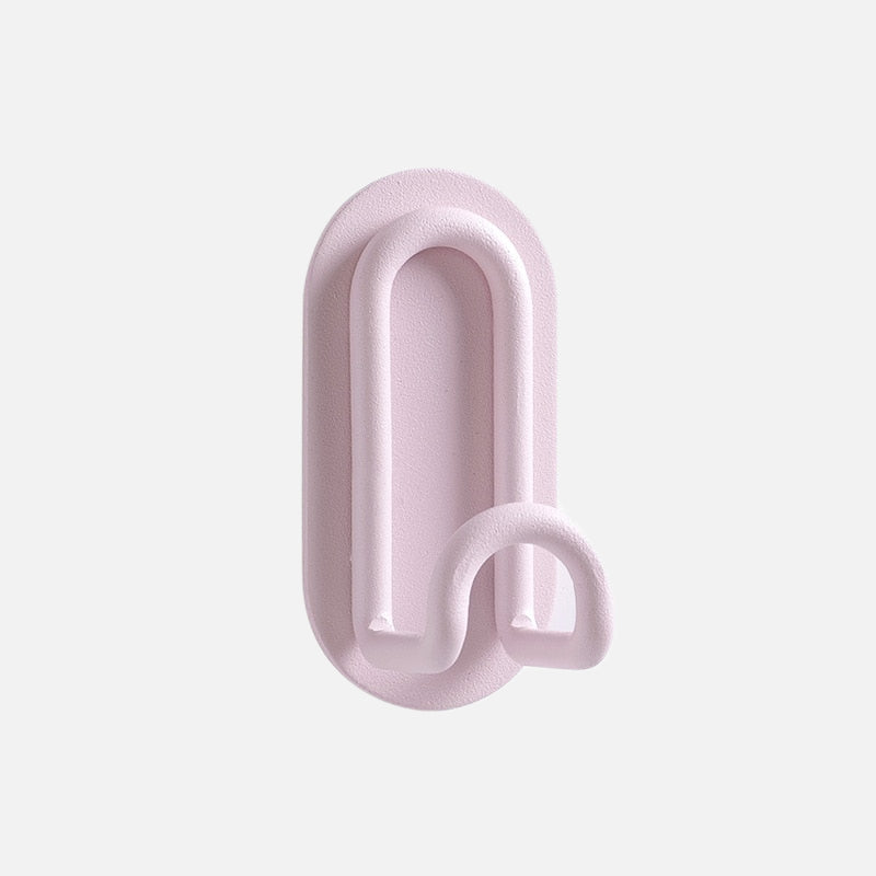 Punch-free Pastel Hook Pink Single Hook