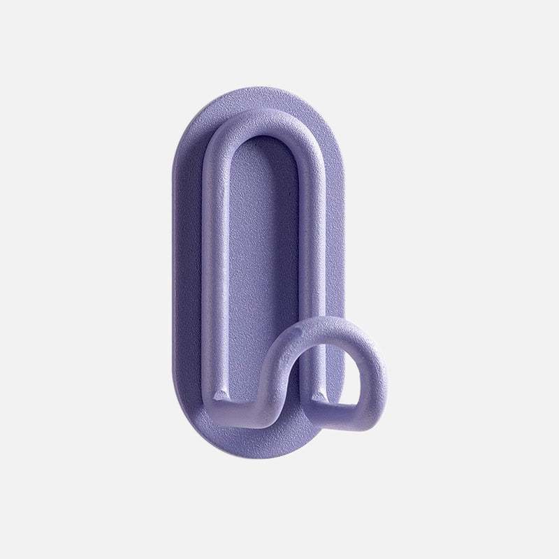 Punch-free Pastel Hook Purple Single Hook