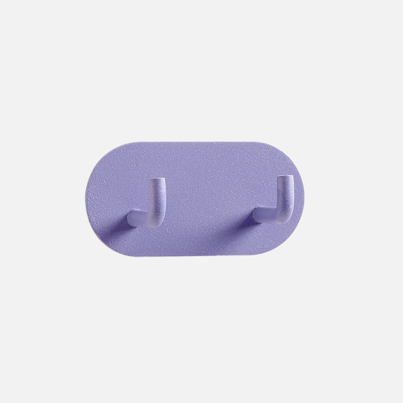 Punch-free Pastel Hook Purple Double Hook
