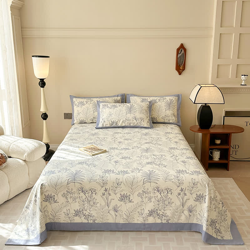 Botanical Cotton Quilt Bedding Set