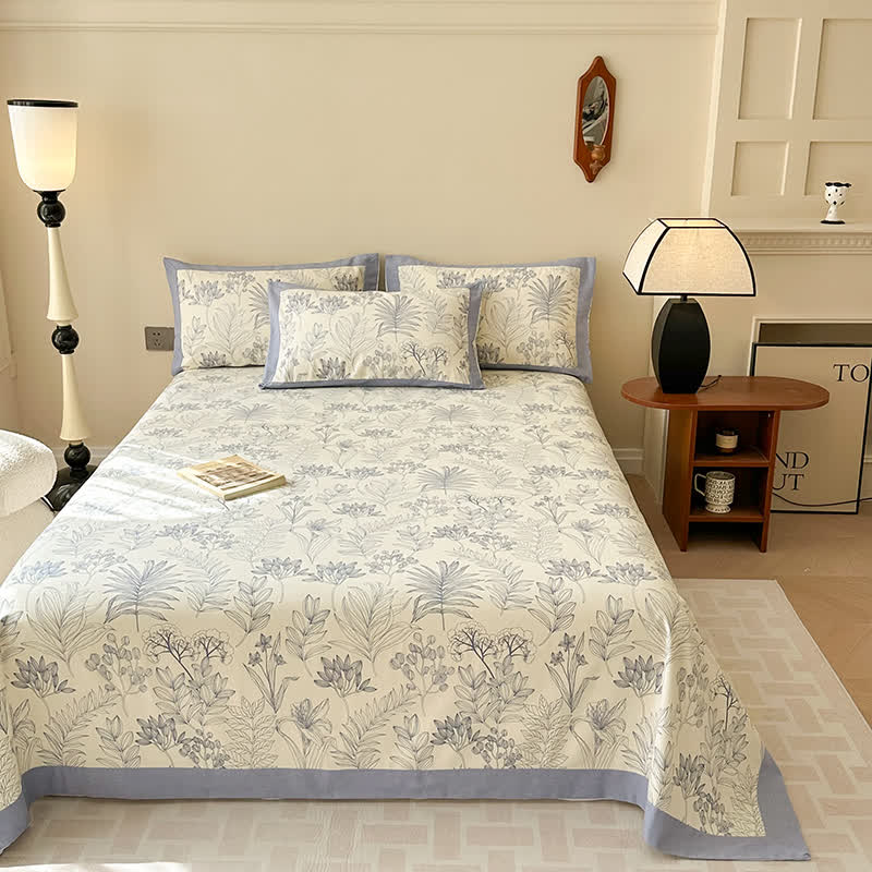 Botanical Cotton Quilt Bedding Set
