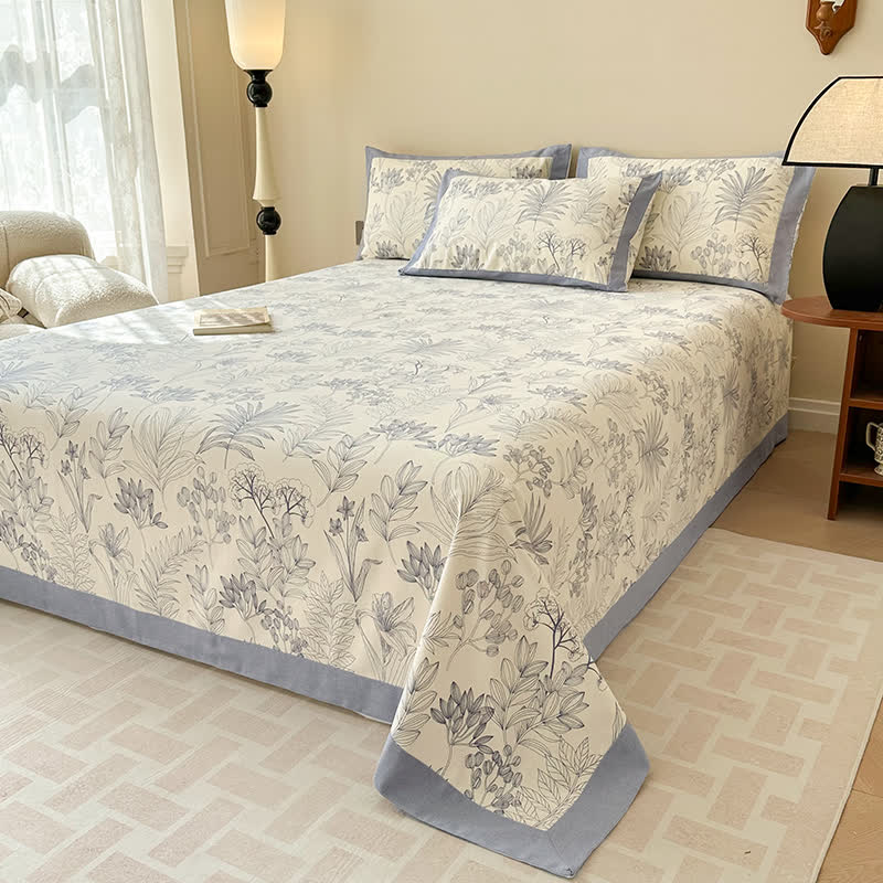 Botanical Cotton Quilt Bedding Set