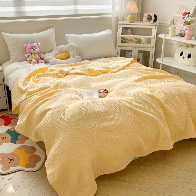 Waffle Cotton Summer Blanket