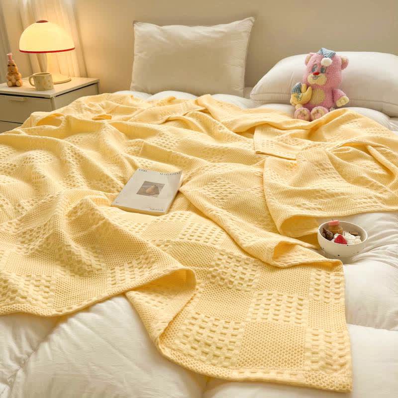 Waffle Cotton Summer Blanket