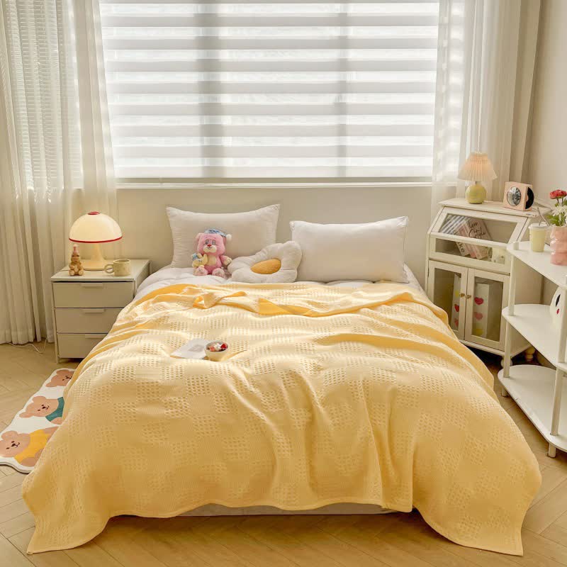 Waffle Cotton Summer Blanket