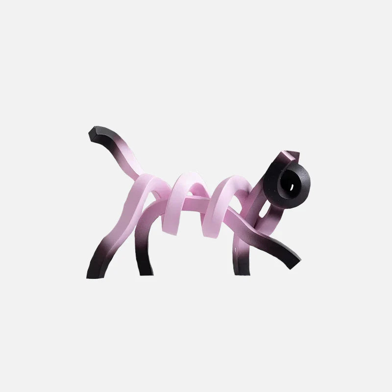 Purr Kitten Gradient Ceramic Figurine