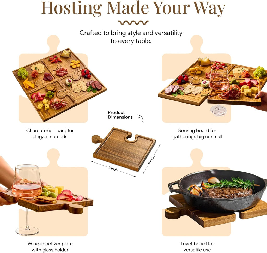 Puzzle Platter™ – Charcuterie Board Set