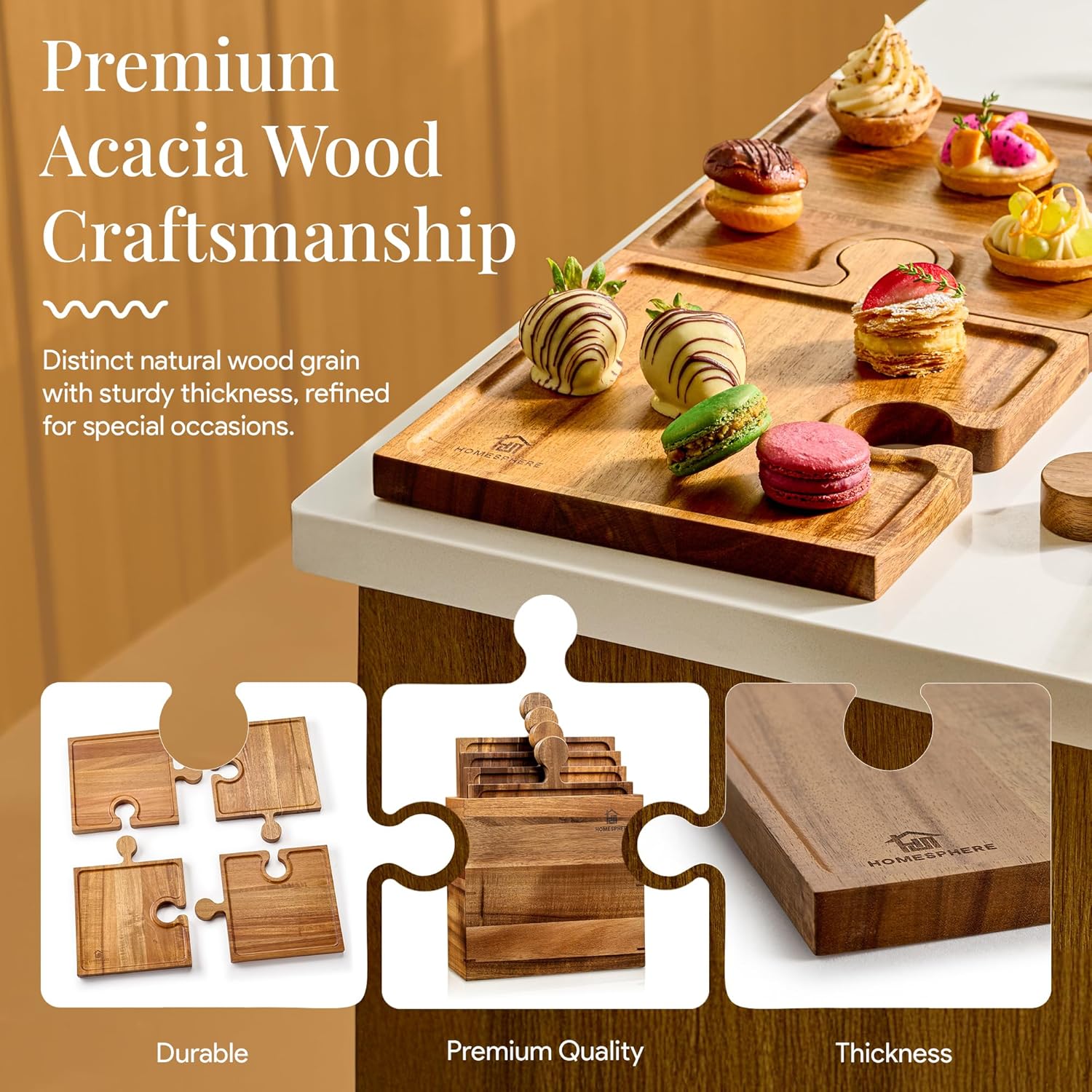 Puzzle Platter™ – Charcuterie Board Set