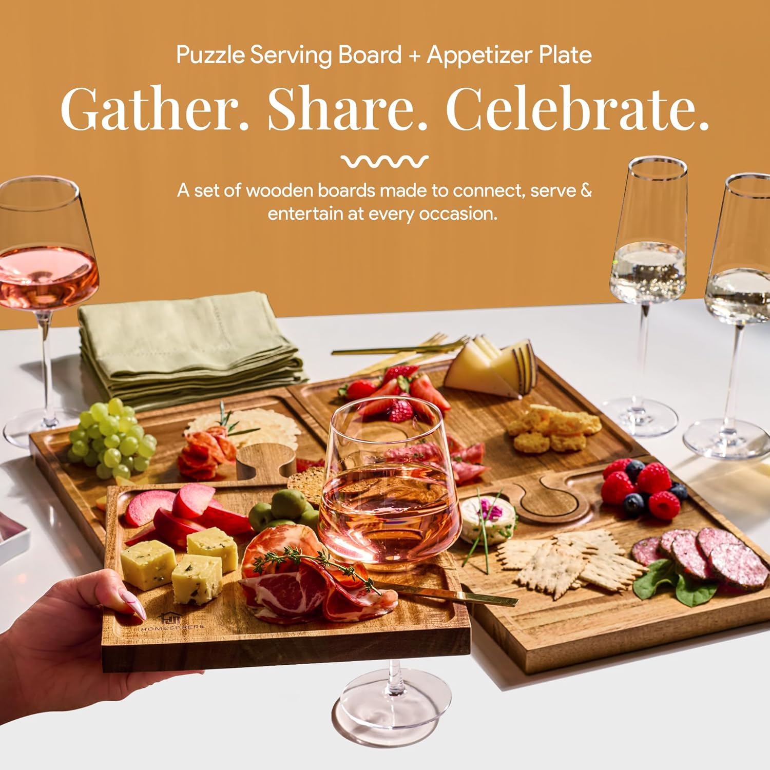 Puzzle Platter™ – Charcuterie Board Set