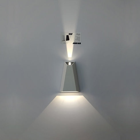 Pyramid Waterproof Wall Lamp White Body