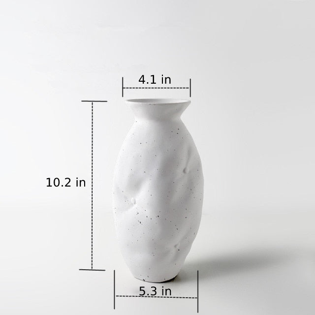 Quilt Drape Organic Ceramic Vase