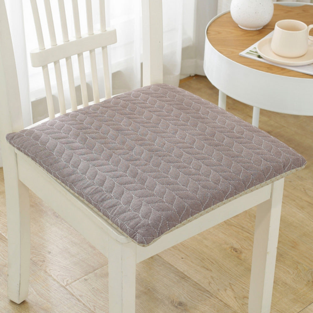Quilted Japanese-Inspired Seat Cushion Cocoa Tone