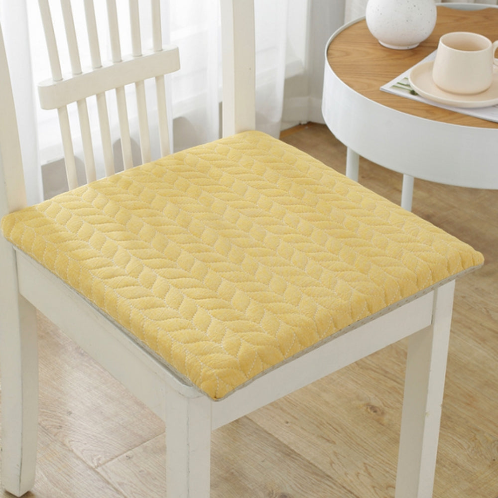 Quilted Japanese-Inspired Seat Cushion Honey Tone