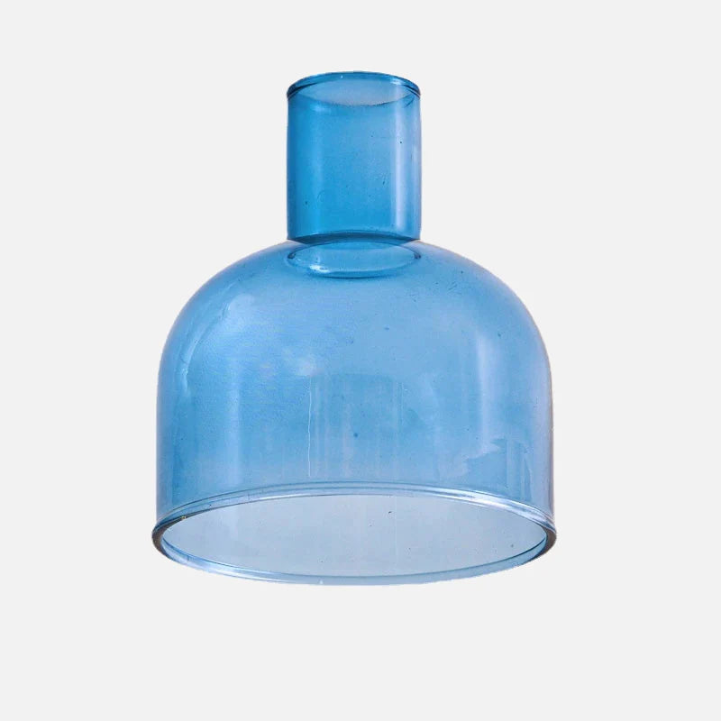 Radiant Glass DIY Vase & Candle Holder Blue Top Vase