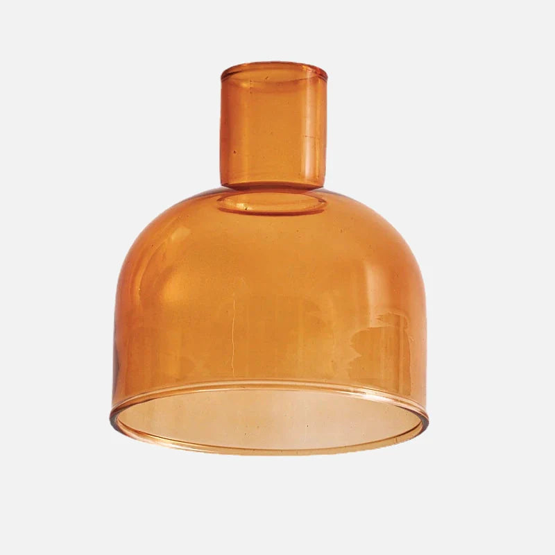 Radiant Glass DIY Vase & Candle Holder Amber Top Vase