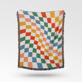 Rainbow Checkered Throw