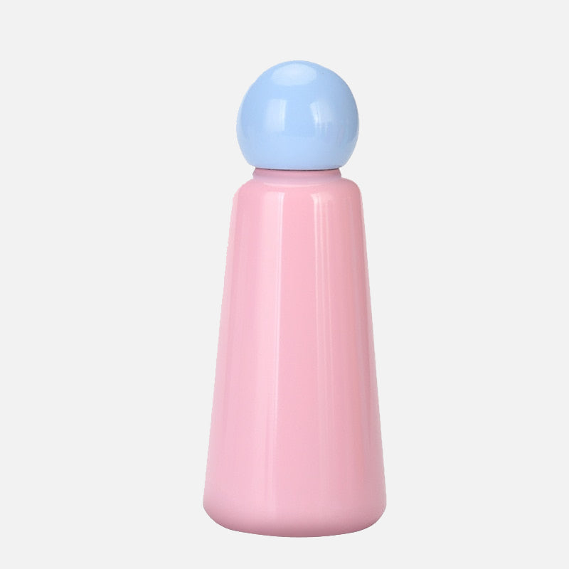 Rainbow Stainless Steel Water Bottle Light pink