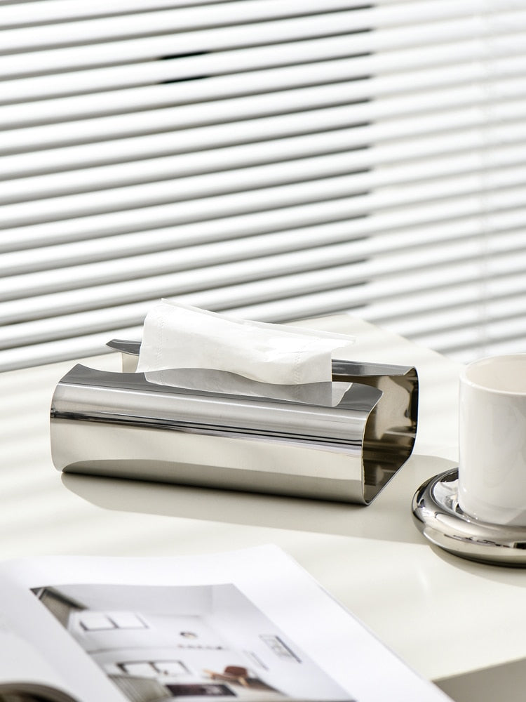 Range Wave Stainless Steel Tissue Box