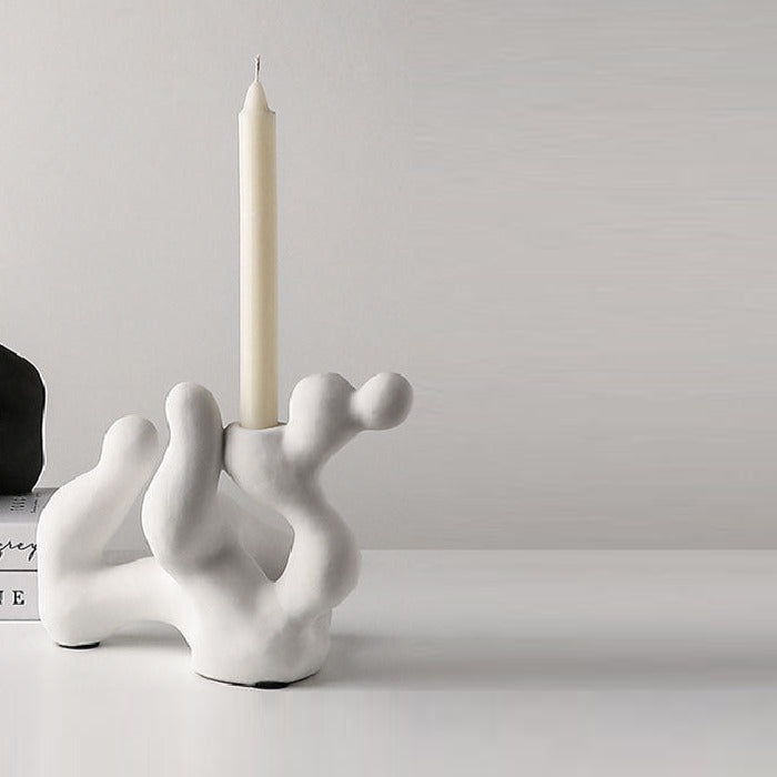 Reef Ceramic Candle Holder Reef White