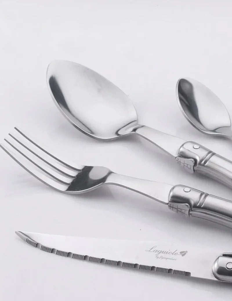 Regent Laguiole Stainless Steel Flatware Set