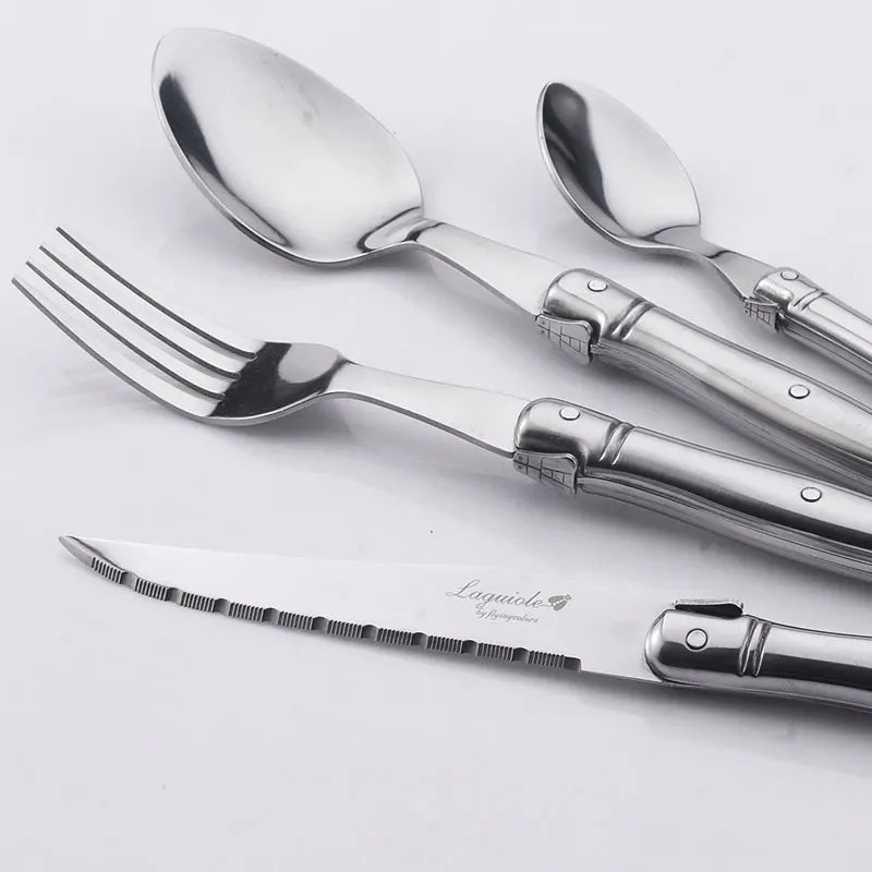 Regent Laguiole Stainless Steel Flatware Set