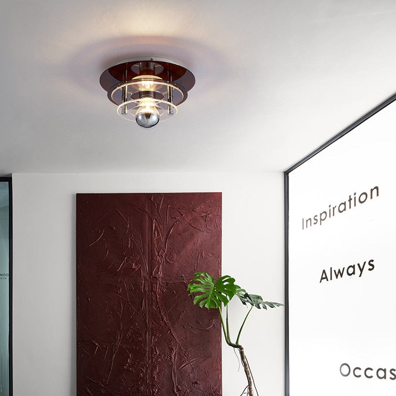 Retro Color Layers Acrylic LED Ceiling Lamp