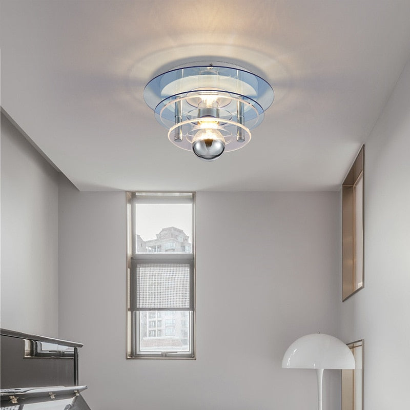 Retro Color Layers Acrylic LED Ceiling Lamp