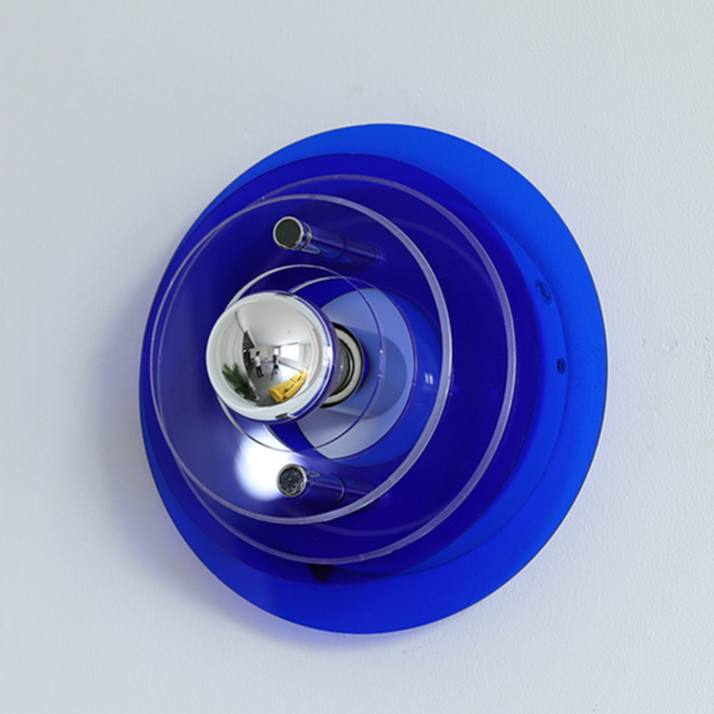 Retro Color Layers Acrylic LED Wall Lamp Cobalt