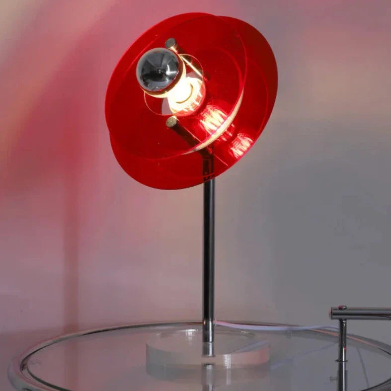 Retro Color Layers LED Table Lamp Red