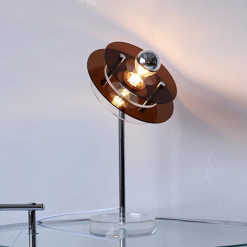 Retro Color Layers LED Table Lamp Coffee