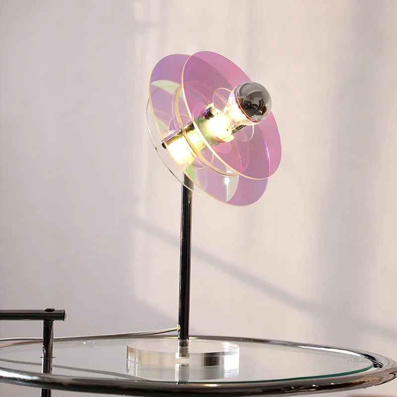 Retro Color Layers LED Table Lamp Iridescent