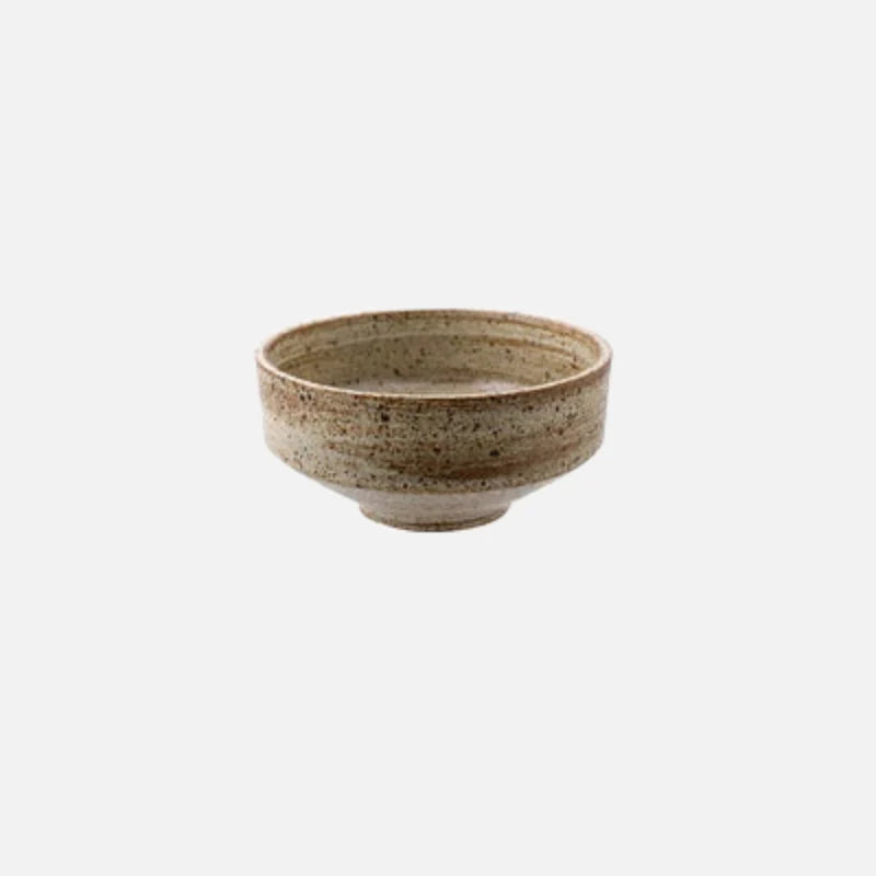 Retro Speckled Matte Ceramic Bowl
