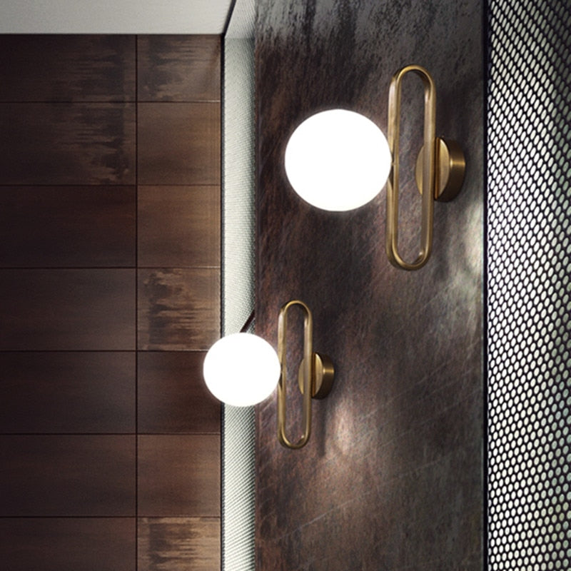 Retro Sphere Wall Lamp