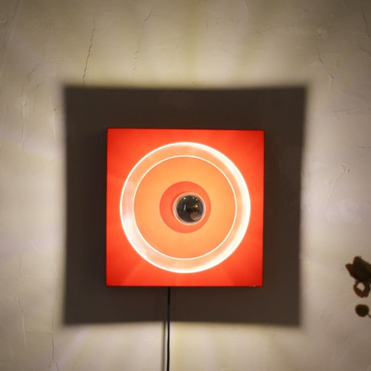 Retro Square Space Age Wall Lamp