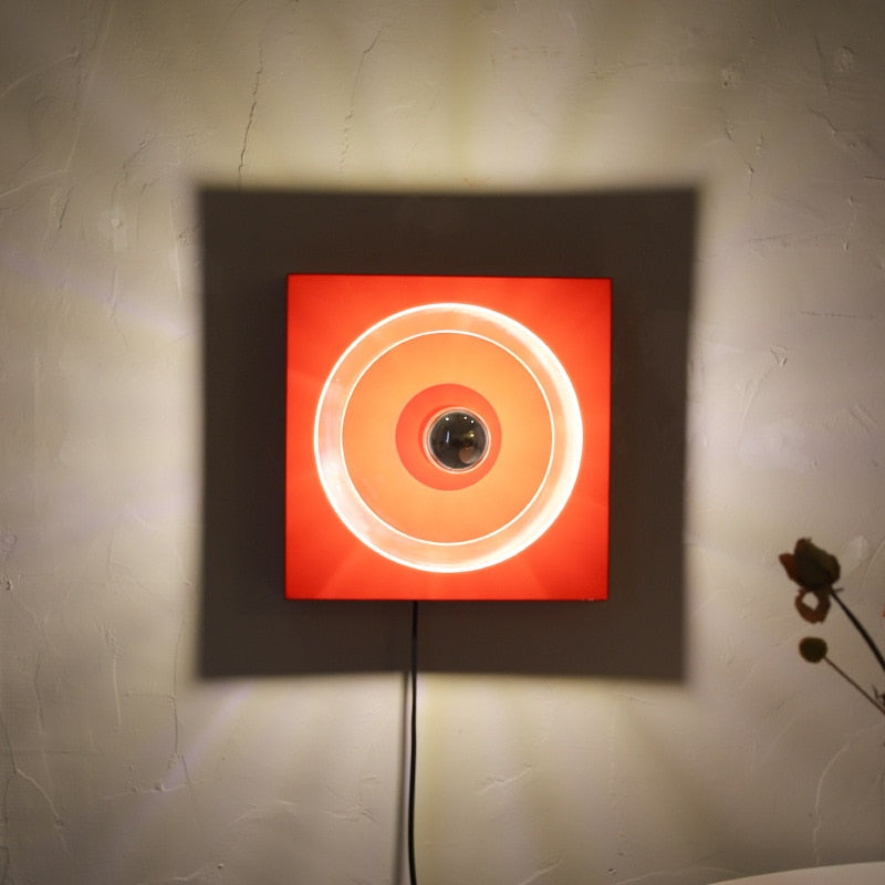 Retro Square Space Age Wall Lamp