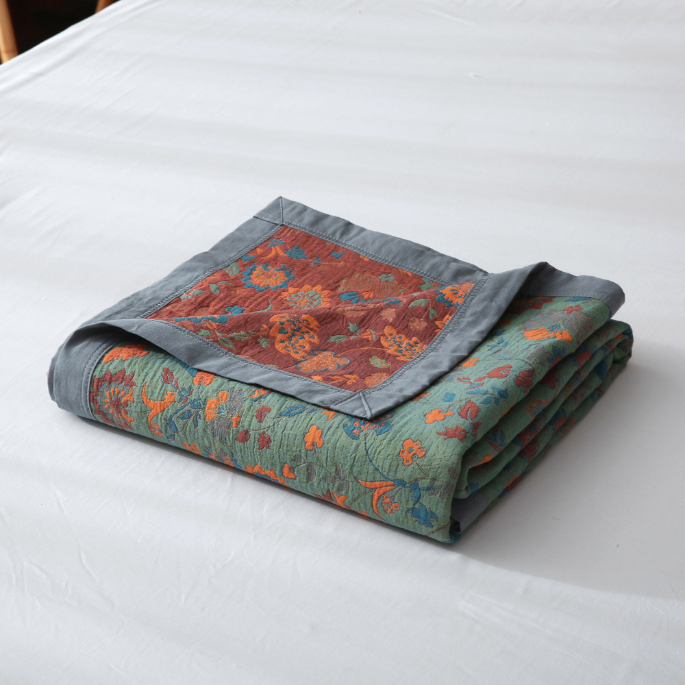 Reversible Cotton Quilt - Vintage Design