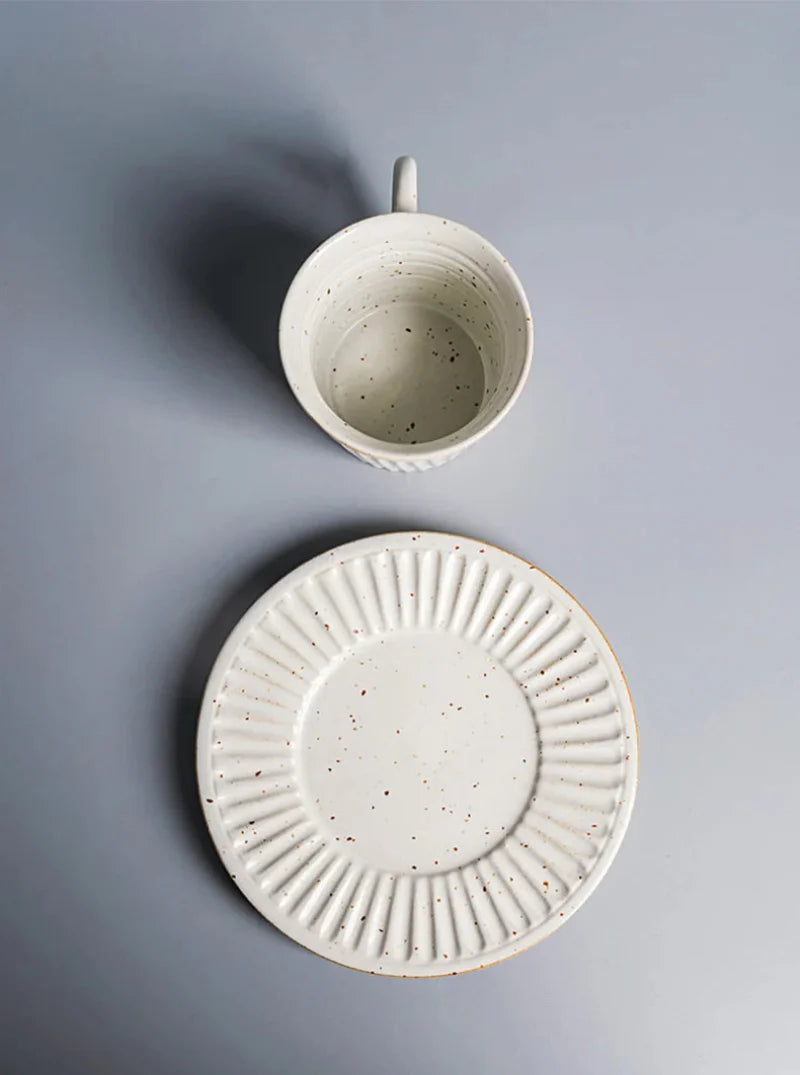 Ridgeway Artisan Ceramic Coffee Cup & Saucer Set