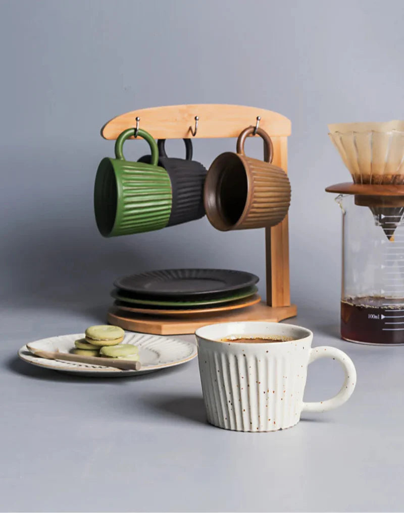 Ridgeway Artisan Ceramic Coffee Cup & Saucer Set