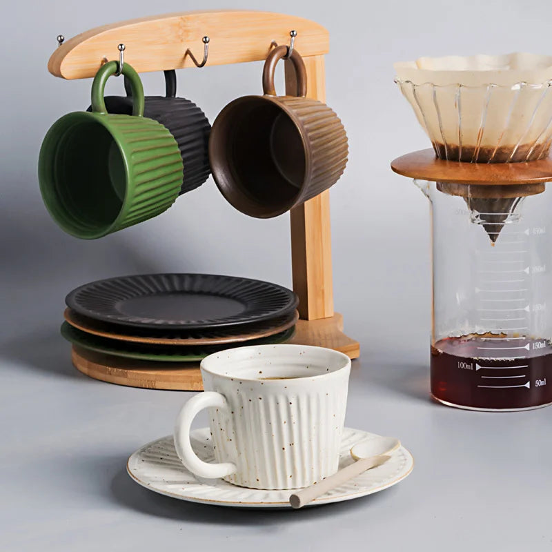 Ridgeway Artisan Ceramic Coffee Cup & Saucer Set