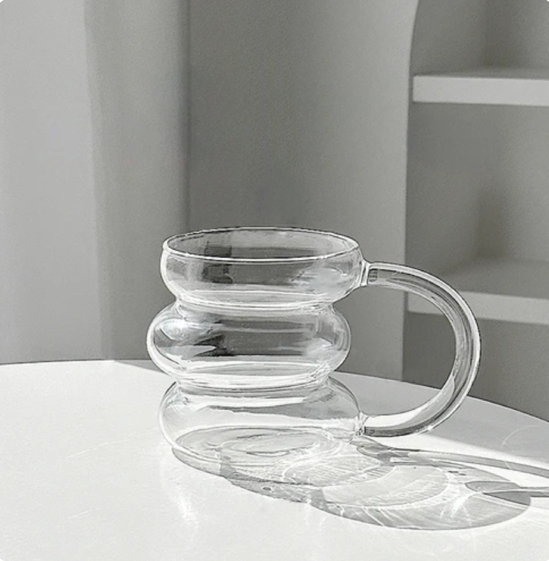 Ripple Balance Glass Cup Mug