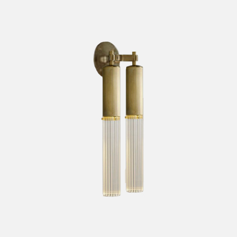 Ripple Drop Tube Wall Lamp Double Light