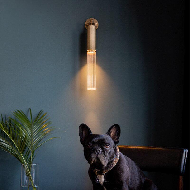 Ripple Drop Tube Wall Lamp
