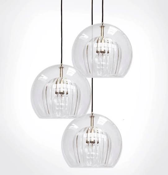 Ripple Glass Cocoon Pendant Light