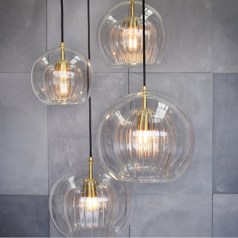 Ripple Glass Cocoon Pendant Light - FINAL SALE