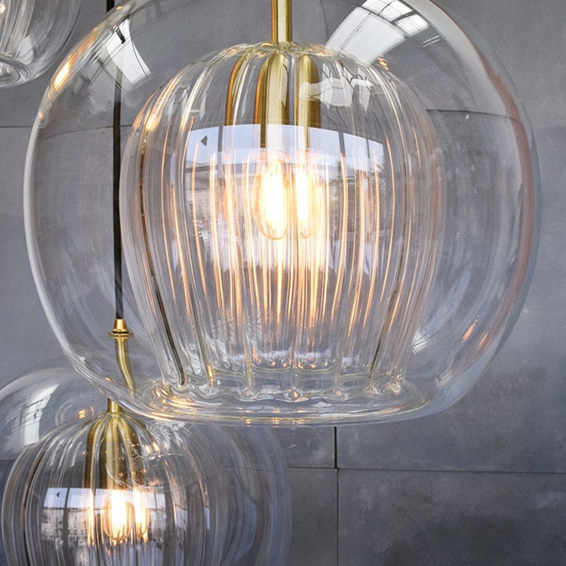 Ripple Glass Cocoon Pendant Light - FINAL SALE