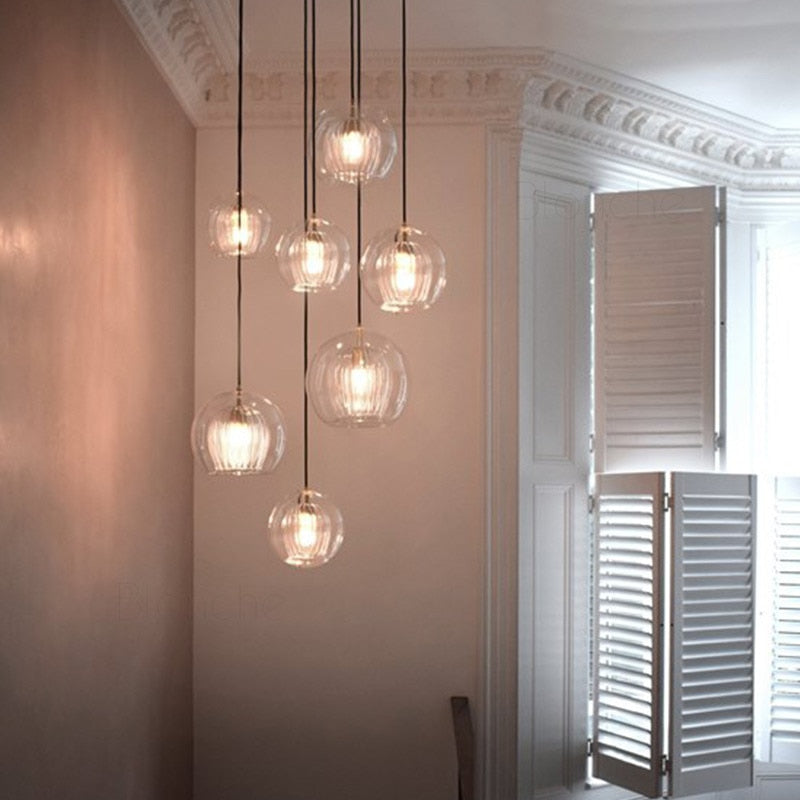 Ripple Glass Cocoon Pendant Light - FINAL SALE