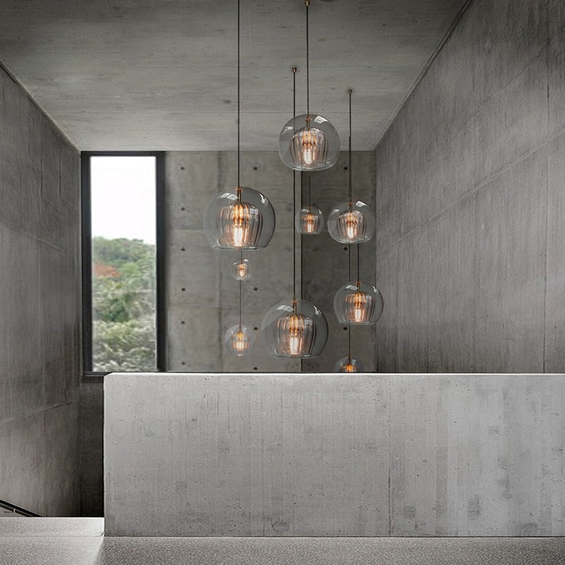 Ripple Glass Cocoon Pendant Light - FINAL SALE