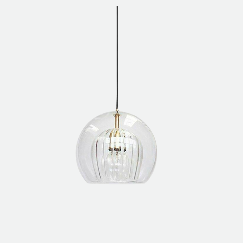 Ripple Glass Cocoon Pendant Light