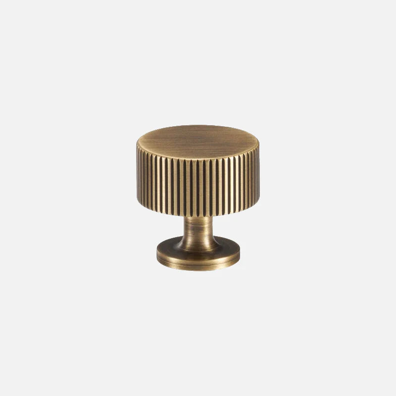 Ripple Texture Brass Knob Bronze Large